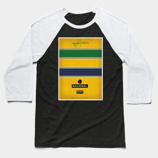 Ayrton Senna Formula 1 Helmet Tribute Baseball T-Shirt